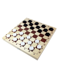 Настольная игра Шахматы и шашки пластмассовые 29х29см