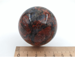 Шар Гранит Калгуваара, Россия, Карелия (45 мм, 120 г) №28101