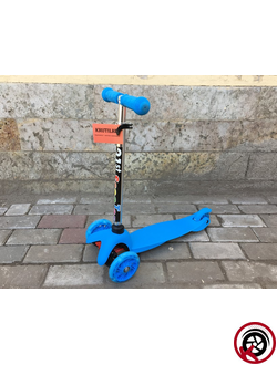 Трехколесный самокат Scooter Mini Голубой