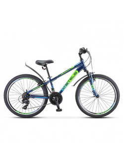 Велосипед 24 Stels Navigator 400V F010 12"синий/салатовый/голубой