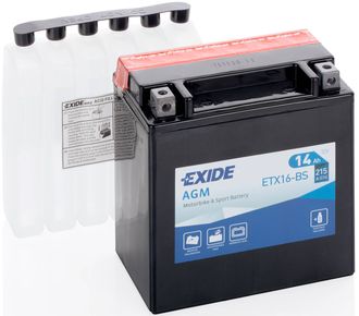 Аккумулятор EXIDE ETX16-BS (516 19; YTH16-12; YTX16-BS-1)