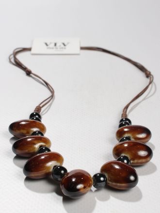 Колье "Керамические бусины 17"