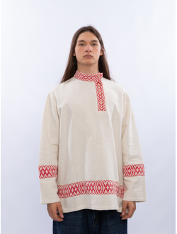 Косоворотка ткачество "Сила Души" белая