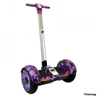 Гироскутер с ручкой Smart Balance А8 Пурпурное небо