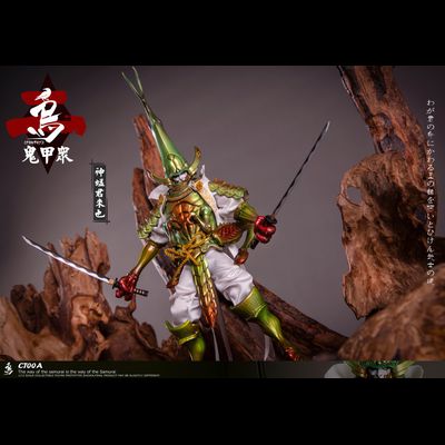 Самурай-кузнечик, зеленый - КОЛЛЕКЦИОННАЯ ФИГУРКА 1/12 Soldier - Gweitong series 2 (CT00A) - CROW TOYS