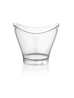 Ведро для шампанского  6 л. поликарбонат 300*240/165 мм. h=260 мм. с ручками, прозрачное