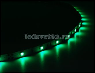 Светодиодная лента 12v-30led-7.2w-IP20 green SMD5050 Light