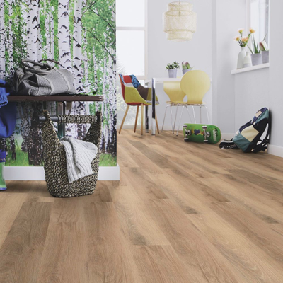 Виниловый пол Wineo 400 Wood L Дуб натуральный яркий DB283WL клеевой