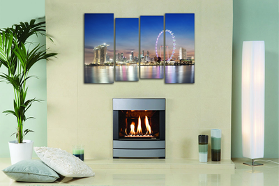 Модульная картина "Великолепие Сингапура"