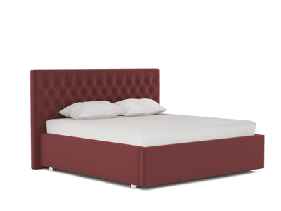 Кровать односпальная, двуспальная, MyCloud Людвиг с подъемным механизмом, бельевым ящиком, мягкое изголовье, высокая спинка