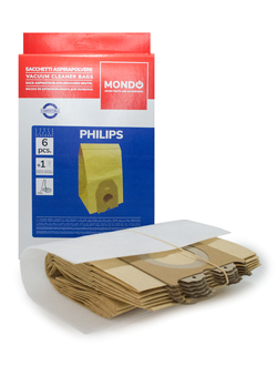 Мешки для пылесоса Philips / Electrolux PHI203, 6 шт + фильтр, бумажные