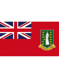Флаг Виргинских островов гостевой Adria Bandiere BI373 40х60см красный