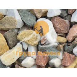 Гравий цветной, фракция 10-20 мм (бело-розовый, серый, жёлтый)