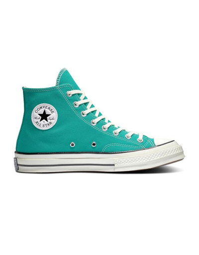 Chuck 70 Hi Court Green Egret Black