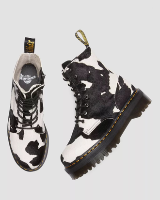 Cow print dr martens clearance
