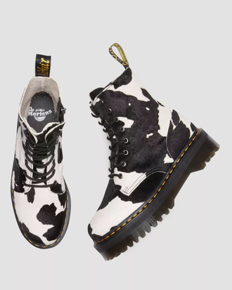 Ботинки Dr. Martens Jadon Hair-On Cow Print Platform женские