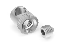 QB Бочонок для конической стяжки + винт 6х6 Цинк  QB0613.VR000.ZN0EP.CH  ARISTO *