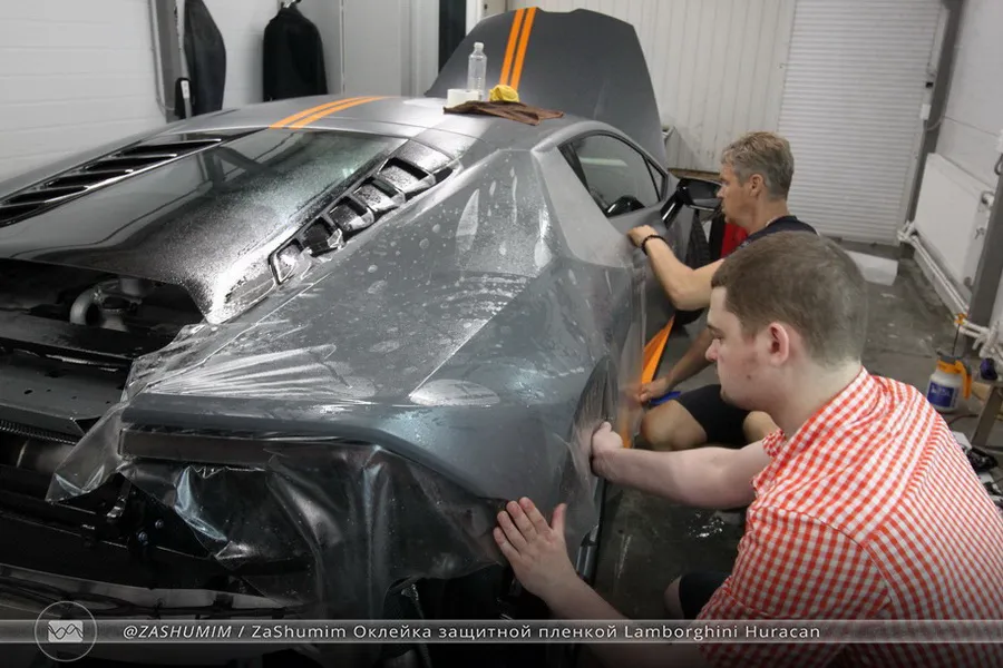 Оклейка защитной пленкой Lamborghini Huracan
