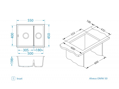 Мойка Alveus Omni 50