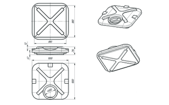 Бак для дачного душа 110 литров