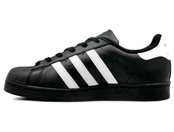 Adidas Superstar Core Black White мужские