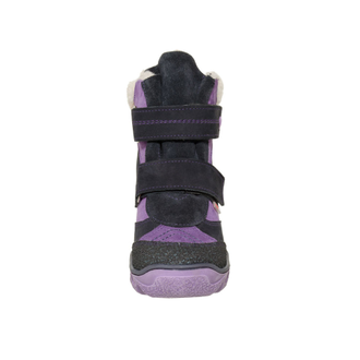 Ботинки "Лель" натуральная кожа фиолетовый, подклад - натуральный мех, арт: 3-1082, размеры в наличии:25;26