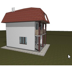 Двухэтажный дом с одной спальней 55м² (S22)