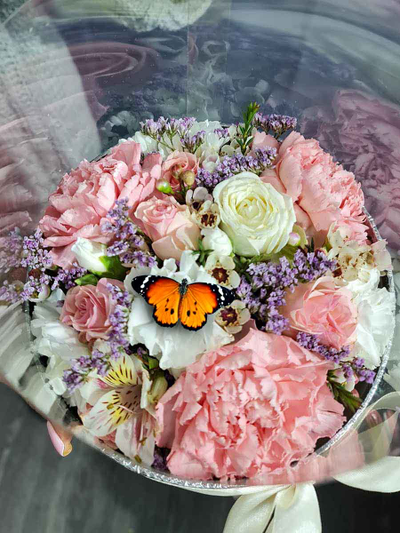 Букет с бабочкой №84