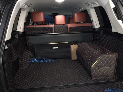 3D коврики в салон Lexus LX570, LX450D из экокожи