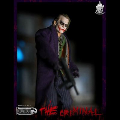 Джокер (Бэтмен, Тёмный рыцарь) - Коллекционная фигурка 1/12 scale The Joker, The Dark Knight Batman The Criminal (BH001) - Bullet Head