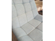 Обеденный стул Николь голубая рогожка на метал.основании белого цвета