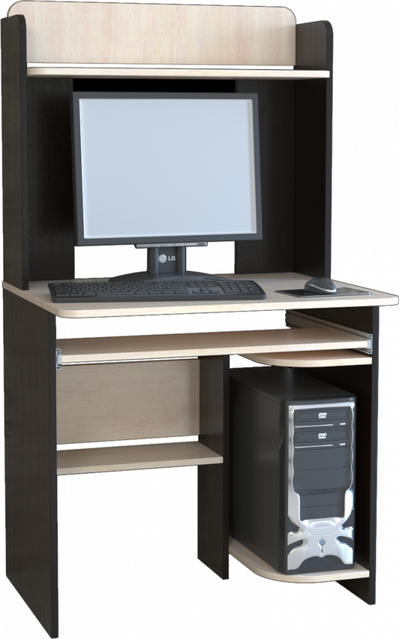 Компьютерный стол КЛ №5.5 Венге/Дуб молочный