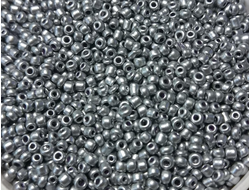 Бисер Китайский №12-1109, серебро, непрозрачный, 50 грамм