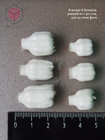 Силиконовый молд "Бутоны бархатцев"