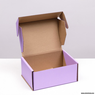 Коробка почтовая Лаванда 22 х 16,5 х 10 см