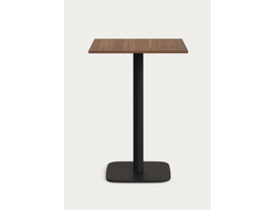 Dina высокий стол из меламина с ореховой отделкой и металлической черной купить в Симферополе