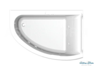 Astra-Form ванна Анастасия Solid Surface правосторонняя 182/125 см белая матовая