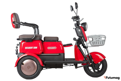 Электротрицикл Rutrike Gelbert Sun 48V/60V 650Вт красный