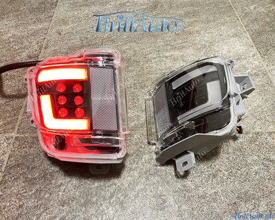 Противотуманки Toyota Land Cruiser 200 16-21 дымчатые серые (2 режима)