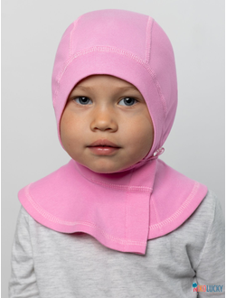 Шапка-шлем 24301-01 95%хлопок 5%лайкра, ярко-розовый 40-42