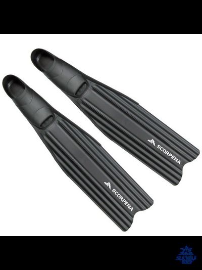 Ласты длинные 45/46 Scorpena A черные сред.жестк. XL