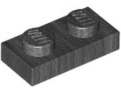 Plate 1 x 2, Pearl Dark Gray (3023 6075611)
