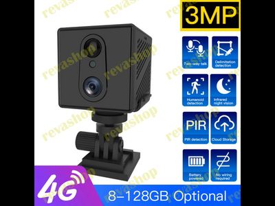 Мини-камера видеонаблюдения 4G 3000 мАч 3 Мп 1080P Full-HD с функцией ночного видения