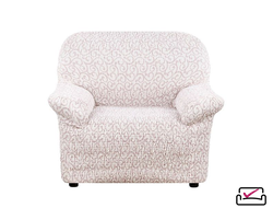 Чехол на кресло Тела Безарро Молочный Италия