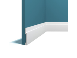 Плинтус напольный Перфект Plus P116, из дюрополимера, влагостойкий, под покраску, 2 метра