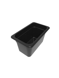 Гастроёмкость 1/4-150, поликарбонат, чёрная