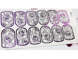 Фольгированный слайдер F 09 - Пурпурный