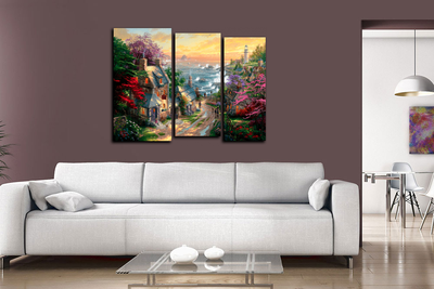 Модульная картина "Старинный город"