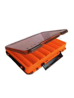 Коробка двухсторонняя 27х19х5см (14отделений), размер XL/ цвет оранжевый
