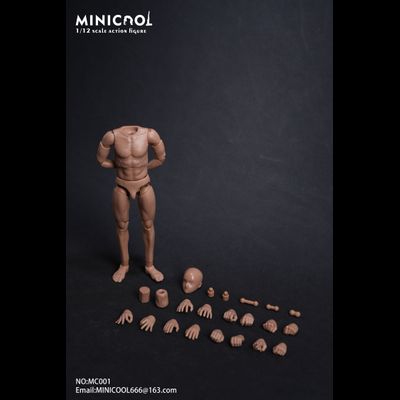 Мужское тело со съемной шеей - Коллекционная фигурка 1/12 scale 6-inch action figure male body (MC001) - MINI COOL